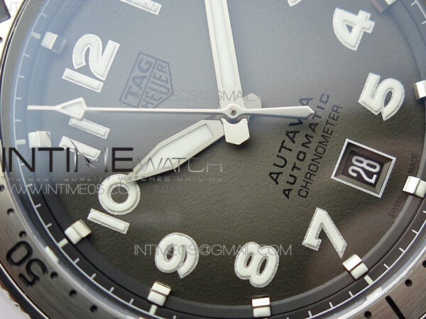 Autavia WBE5116 42mm SS TAR 1:1 Best Edition Gray Dial on SS Bracelet SW200 - Image 6