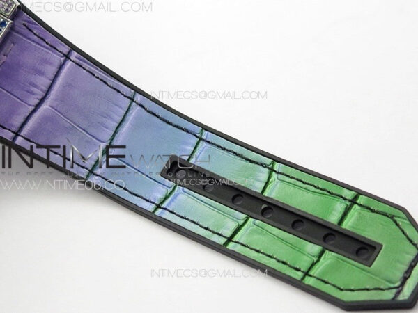 Big Bang Unico Rainbow King SS 45mm ZF 1:1 Best Edition on Rainbow Gummy Strap A1242 - Image 20