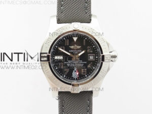 Avenger II Seawolf 350 Years SS 1:1 Best Edition Black Dial On Nylon Strap A2836