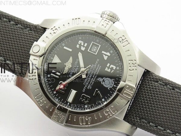Avenger II Seawolf 350 Years SS 1:1 Best Edition Black Dial On Nylon Strap A2836 - Image 2
