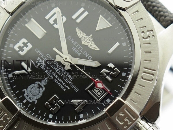 Avenger II Seawolf 350 Years SS 1:1 Best Edition Black Dial On Nylon Strap A2836 - Image 3