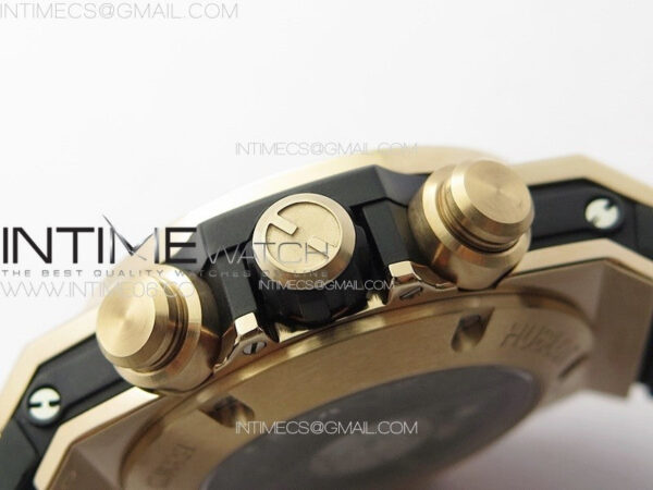 Big Bang Unico Rainbow King RG 45mm ZF 1:1 Best Edition on Rainbow Gummy Strap A1242 - Image 14