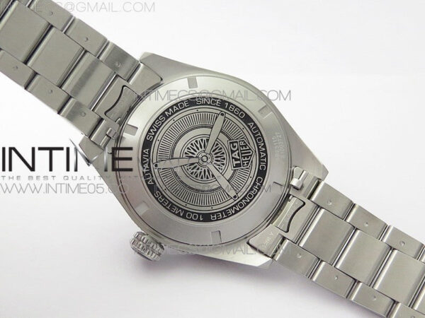 Autavia WBE5116 42mm SS TAR 1:1 Best Edition Black Ceramic bezel Gray Dial on SS Bracelet SW200 - Image 19