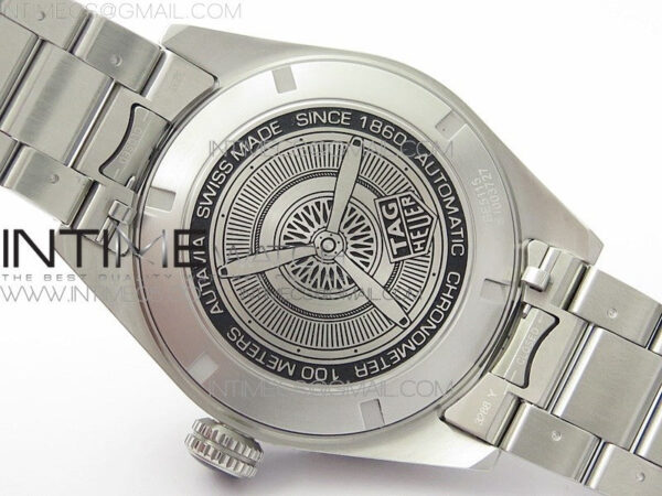 Autavia WBE5116 42mm SS TAR 1:1 Best Edition Black Ceramic bezel Gray Dial on SS Bracelet SW200 - Image 20