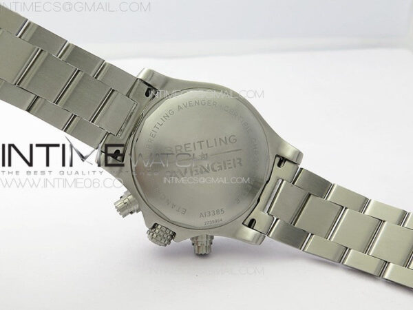 Avenger Chrono SS White Second hand B50 Blue Dial on SS Bracelet A7750 - Image 21