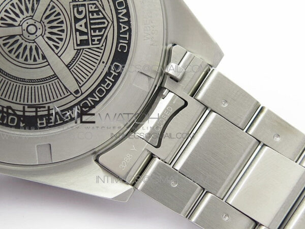 Autavia WBE5116 42mm SS TAR 1:1 Best Edition Black Ceramic bezel Gray Dial on SS Bracelet SW200 - Image 22