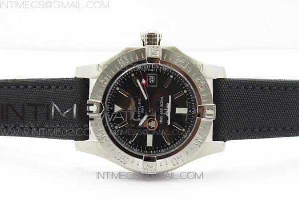Avenger II Seawolf HMS ARK Royal SS 1:1 Best Edition Black Dial On Nylon Strap A2836 - Image 3