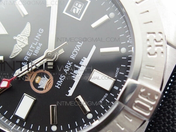 Avenger II Seawolf HMS ARK Royal SS 1:1 Best Edition Black Dial On Nylon Strap A2836 - Image 5
