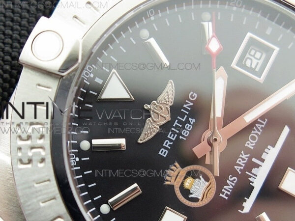 Avenger II Seawolf HMS ARK Royal SS 1:1 Best Edition Black Dial On Nylon Strap A2836 - Image 6