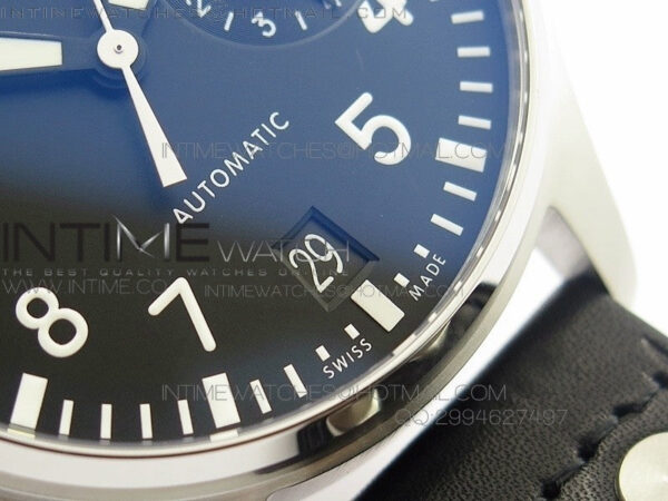 Big Pilot IW500912 ZF 1:1 Best Edition on Black Leather Strap A521111 - Image 7