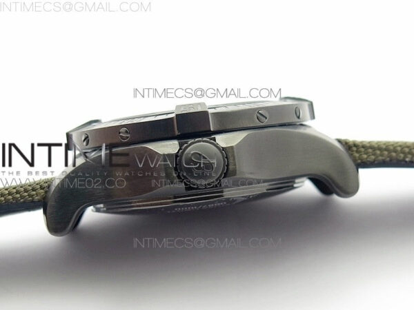 Avenger II Seawolf DLC V2 Best Black Dial Numeral Markers Yellow Second Hand on Black Strap A2836(Free Brown Leather Strap - Image 7