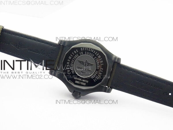 Avenger II Seawolf DLC V2 Best Black Dial Numeral Markers Yellow Second Hand on Black Strap A2836(Free Brown Leather Strap - Image 10