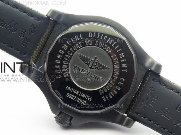 Avenger II Seawolf DLC V2 Best Black Dial Numeral Markers Yellow Second Hand on Black Strap A2836(Free Brown Leather Strap - Image 11
