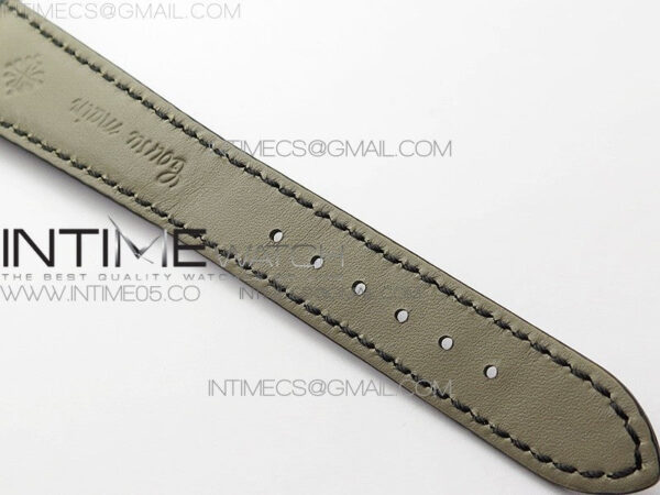 Calatrava 5153G SS ZF 1:1 Best Edition Black textured dial on Black Leather Strap A324CS - Image 21