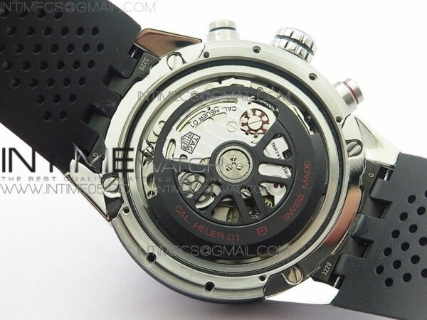 Calibre Heuer 01 Chrono 43mm SS XF 1:1 Best Edition Skeleton Dial on Rubber Strap A1887 - Image 23