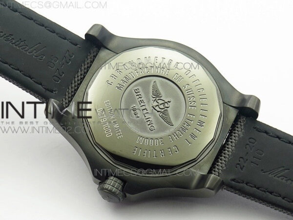 Avenger II Seawolf DLC V2 Best Edition Black CF Dial on Black Strap A2836(Free Brown Leather Strap) - Image 11