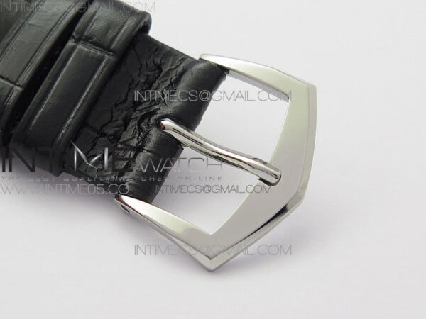 Calatrava 5298P-012 SS T Crystal Bezel ZF 1:1 Best Edition Black Dial on Black Leather Strap A324CS - Image 14
