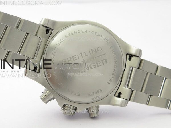 Avenger Chrono SS Yellow Second hand B50 Black Dial on SS Bracelet A7750 - Image 22
