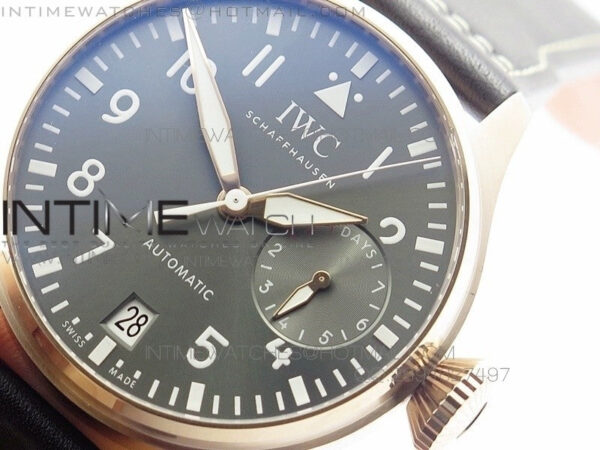 Big Pilot IW500917 ZF 1:1 RG Best Edition on Brown Leather Strap A521111 - Image 5