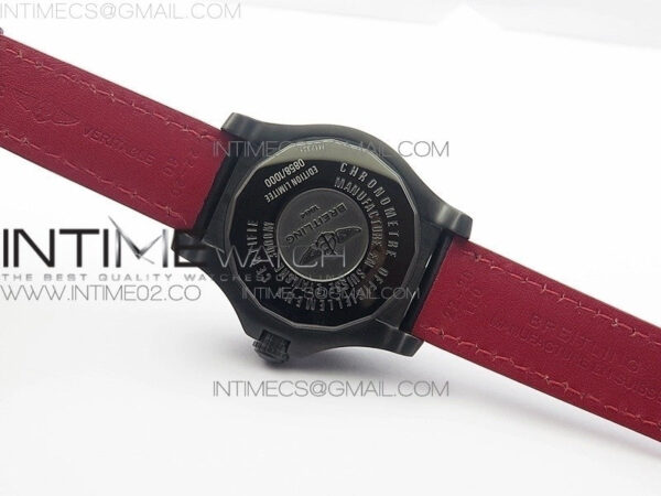 Avenger II Seawolf DLC V2 Best Edition Black Dial Numeral Markers Red Second Hand on Black Strap A2836(Free Brown Leather Strap - Image 10