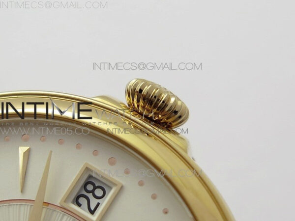 Calatrava 5153G-010 RG ZF 1:1 Best Edition White textured dial on Brown Leather Strap A324CS - Image 11