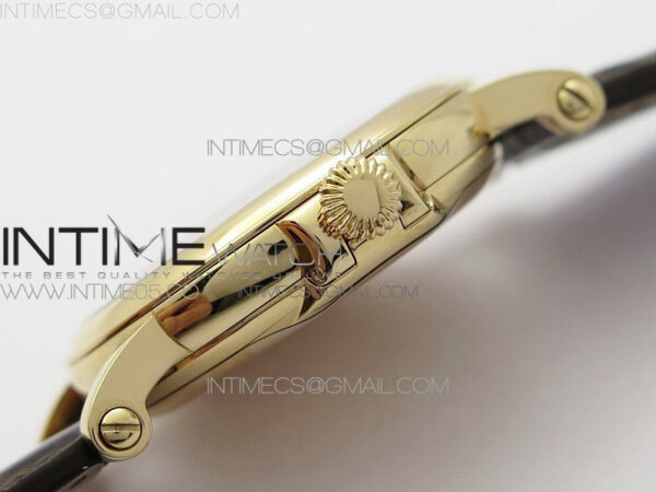 Calatrava 5153G-010 RG ZF 1:1 Best Edition White textured dial on Brown Leather Strap A324CS - Image 12