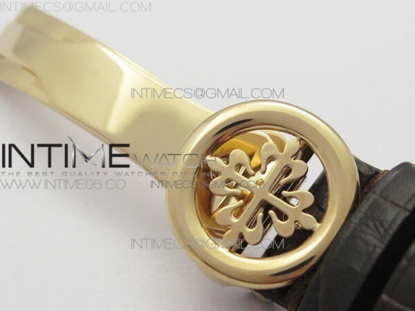 Calatrava 5153G-010 RG ZF 1:1 Best Edition White textured dial on Brown Leather Strap A324CS - Image 15