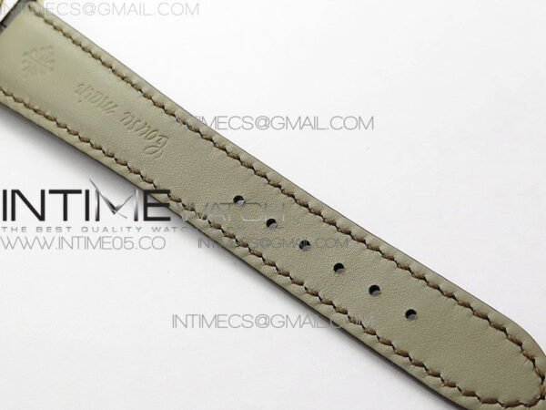 Calatrava 5153G-010 RG ZF 1:1 Best Edition White textured dial on Brown Leather Strap A324CS - Image 22