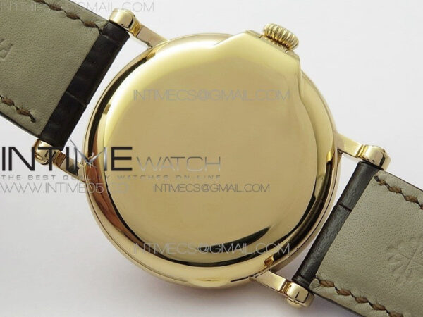 Calatrava 5153G-010 RG ZF 1:1 Best Edition White textured dial on Brown Leather Strap A324CS - Image 23