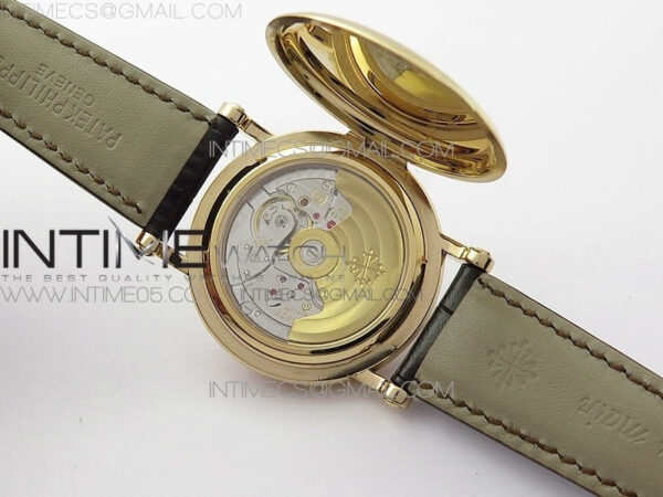 Calatrava 5153G-010 RG ZF 1:1 Best Edition White textured dial on Brown Leather Strap A324CS - Image 24