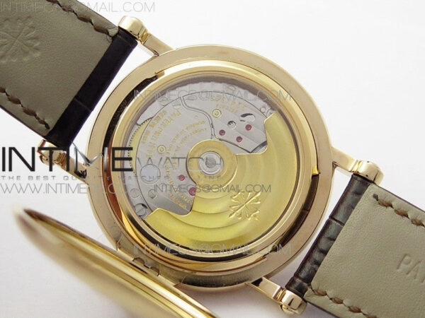 Calatrava 5153G-010 RG ZF 1:1 Best Edition White textured dial on Brown Leather Strap A324CS - Image 26