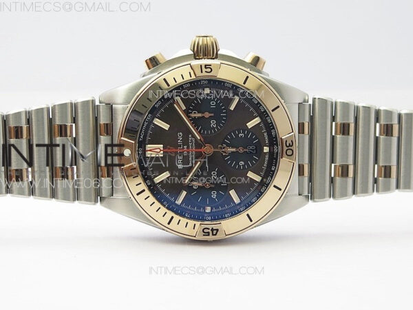 Chronomat B01 42mm SS/RG TF 1:1 Best Edition Gray Dial on SS Bracelet A7750 - Image 3