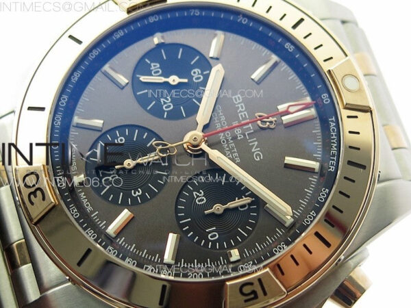 Chronomat B01 42mm SS/RG TF 1:1 Best Edition Gray Dial on SS Bracelet A7750 - Image 4