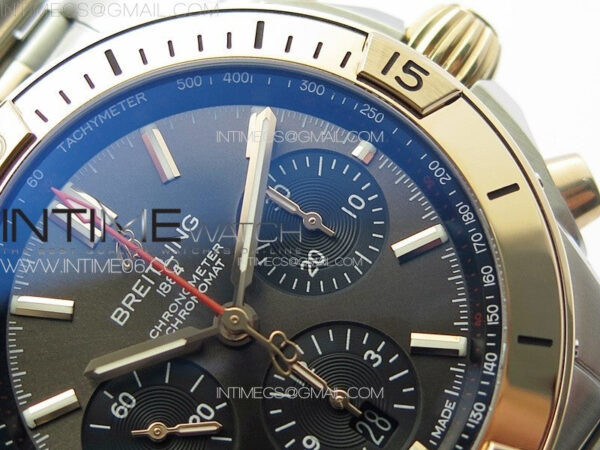 Chronomat B01 42mm SS/RG TF 1:1 Best Edition Gray Dial on SS Bracelet A7750 - Image 5