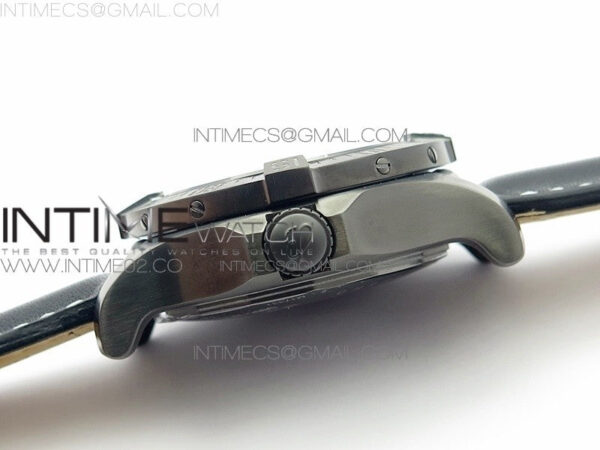 Avenger II Seawolf DLC V2 Best Edition Black Dial Stick Markers Red Second Hand on Black Strap A2836 (Free Brown Leather Strap) - Image 7