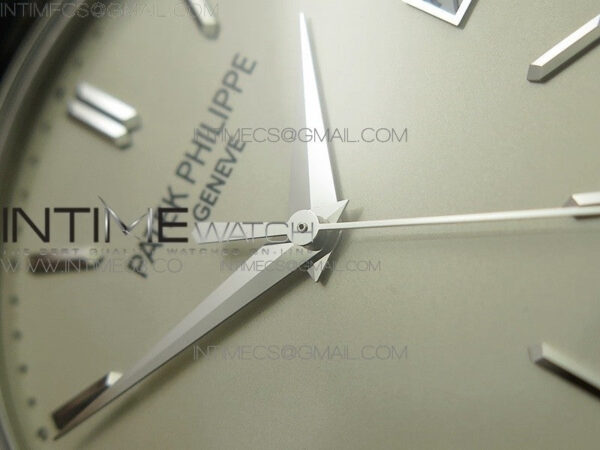 Calatrava 5296G SS ZF 1:1 Best Edition Ivory Dial On Black Leather Strap 324CS (Free box) - Image 10