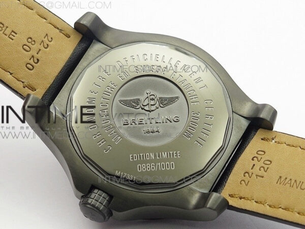 Avenger II Seawolf DLC V2 Best Edition Black Dial Stick Markers Red Second Hand on Black Strap A2836 (Free Brown Leather Strap) - Image 11