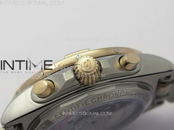 Chronomat B01 42mm SS/RG TF 1:1 Best Edition Gray Dial on SS Bracelet A7750 - Image 11