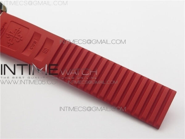 Aquanaut 5167A Singapore Edition SS ZF 1:1 Best Edition Red Second Hand on Red Rubber Strap 324CS (Free box) - Image 12
