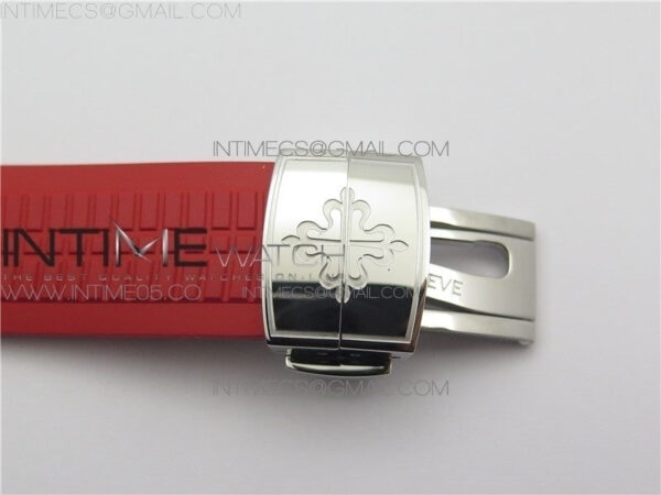 Aquanaut 5167A Singapore Edition SS ZF 1:1 Best Edition Red Second Hand on Red Rubber Strap 324CS (Free box) - Image 13