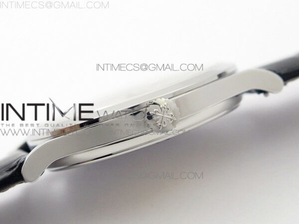 Calatrava 5296G SS ZF 1:1 Best Edition Ivory Dial On Black Leather Strap 324CS (Free box) - Image 14