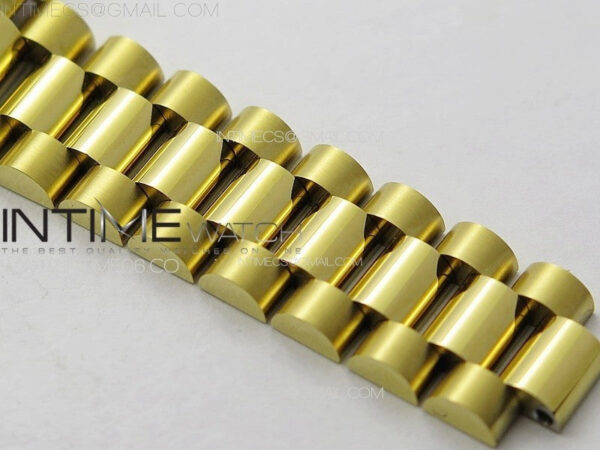 DateJust 31mm YG/Crystals Bezel APSF Best Edition Blue MOP Dial Crystals Markers on President Bracelet A2824 - Image 14