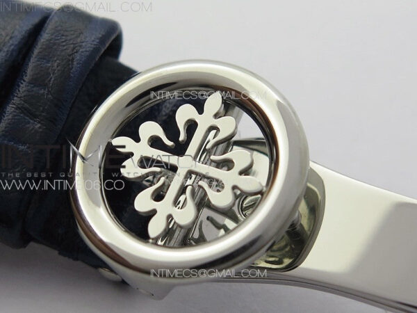 Annual Calendar Moonphase 5396 SS PPF 1:1 Best Edition Blue Dial on Black Leather Strap PPF324 - Image 16