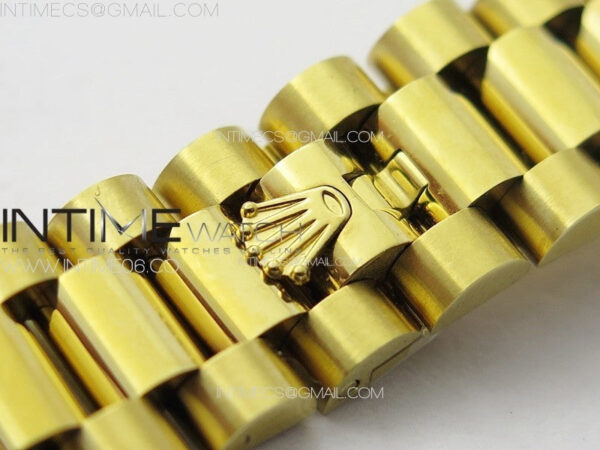 DateJust 31mm YG/Crystals Bezel APSF Best Edition Blue MOP Dial Crystals Markers on President Bracelet A2824 - Image 16