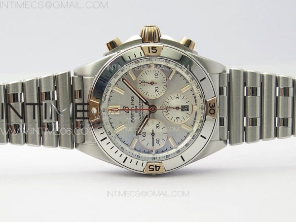 Chronomat B01 42mm SS/RG TF 1:1 Best Edition Silver Dial on SS Bracelet A7750 - Image 3