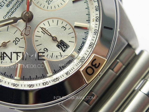 Chronomat B01 42mm SS/RG TF 1:1 Best Edition Silver Dial on SS Bracelet A7750 - Image 7
