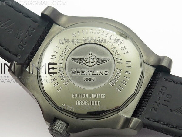 Avenger II Seawolf DLC V2 Best Black Dial Stick Markers Yellow Second Hand on Black Strap A2836 (Free Brown Leather Strap) - Image 11