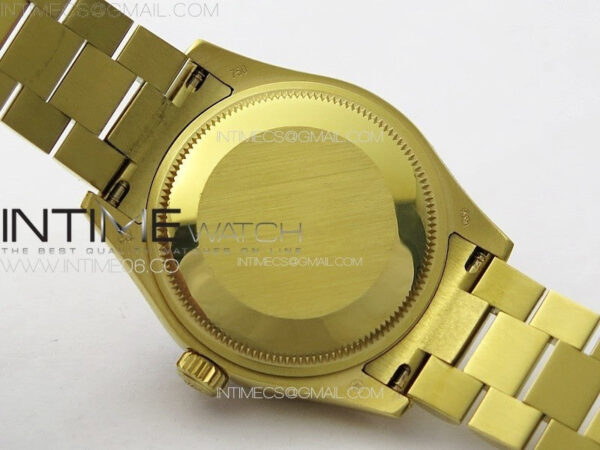 DateJust 31mm YG/Crystals Bezel APSF Best Edition Blue MOP Dial Crystals Markers on President Bracelet A2824 - Image 21