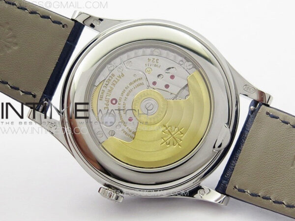 Annual Calendar Moonphase 5396 SS PPF 1:1 Best Edition Blue Dial on Black Leather Strap PPF324 - Image 22