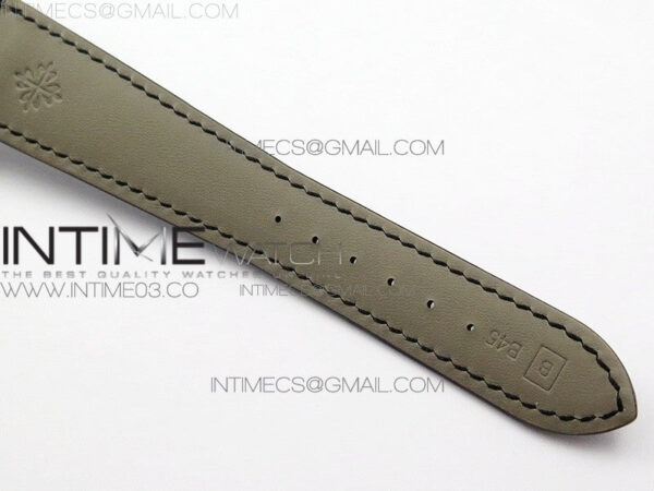 Calatrava 5296G SS ZF 1:1 Best Edition Ivory Dial On Black Leather Strap 324CS (Free box) - Image 27